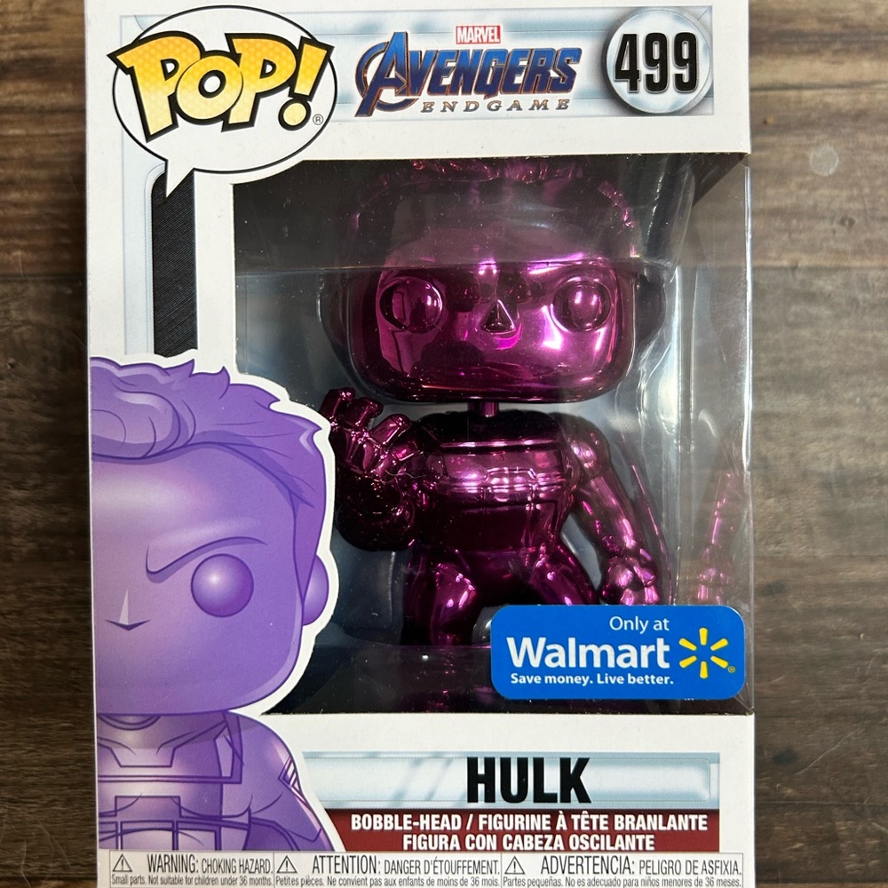 Marvel Avengers Purple Endgame Hulk Metallic Figure